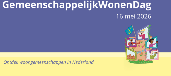 Banner van de GemeenschappelijkWonenDag2026